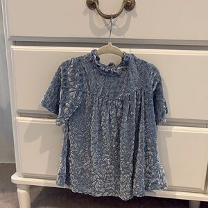 Jessica Simpson Blue Patterned Kids dress